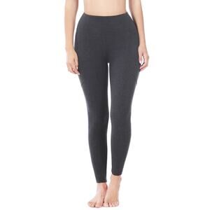 Better Cotton Wide waistband pocket leggings (Charcoal)-XLarge